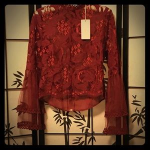 NEW Brandywine Bohemian Lace Shirt (Large)
